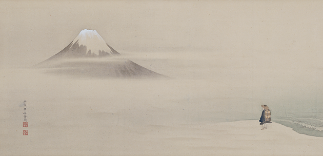 原在善筆 『富士見西行図』 京都国立博物館